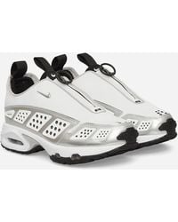 Nike - Women S Air Max Sndr Sneakers White / Black / Metallic Silver - Lyst
