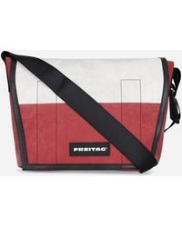 Freitag - F14 Dexter Slim Messenger Bag White / Red - Lyst