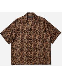 Wacko Maria - Men S Leopard Hawaiian Shirt Brown - Lyst