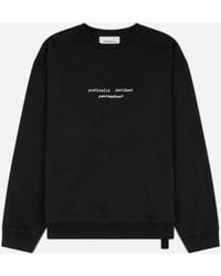 Oamc Peacemaker - Men S Landart 02 Print Loose Fit Crewneck Sweatshirt - Lyst