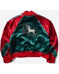 Undercover - Women S Embroidered Bomber Jacket Green - Lyst