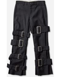 Comme des Garçons - S Buckle Trousers - Lyst