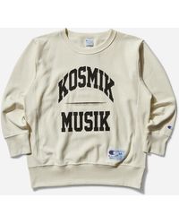 Undercover - Men S Champion Reverse Weave Crewneck Sweatshirt Ivory - Lyst
