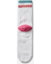 Kapital - 60 Yarns Ivy Rainbowy Happy Heel-hold Socks / Pink - Lyst