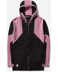 Kiko Kostadinov - S Dakota Oversized Hooded Knit Raven Rose Quartz - Lyst