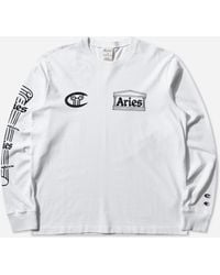 Champion - Aries Sponsor Longsleeve T-Shirt - Lyst