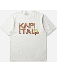 Kapital - Men S 20/-jersey Crew T-shirt (canoe ) Brick - Lyst