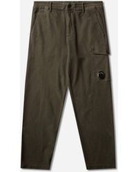 C.P. Company - Men S Moleskin Stretch Cargo Pants Ivy - Lyst