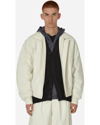 Amomento - Padded Cotton Nylon Jacket Ecru - Lyst