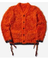 Sacai - Men S Furry Knit Cardigan - Lyst