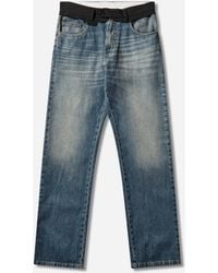 MM6 by Maison Margiela - S Replaced Waist Jeans - Lyst
