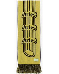 Aries - Column Scarf Black / Yellow - Lyst