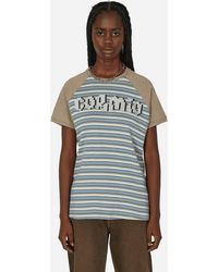 Cormio - Boah Raglan Striped T-shirt Blue / Sand - Lyst