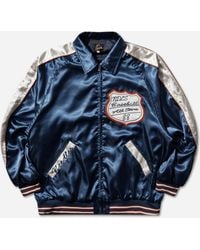 Needles - Men S Stadium Jacket Navy - Lyst