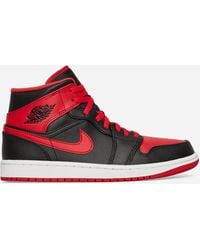 Nike - Air 1 Mid Leather Mid-top Trainers - Lyst