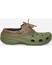 Crocs™ - Classic Boat Shoes Army / Walnut - Lyst