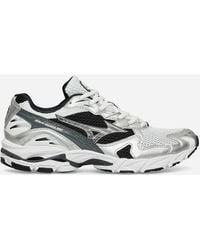 Mizuno - Wave Rider 10 S Sneakers / Silver / Black - Lyst