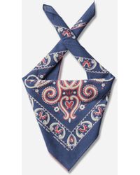Kapital - Fastcolor Selvedge Bandana (sambo Paisley) Navy - Lyst