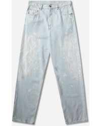 MM6 by Maison Margiela - S Distressed Straight Leg Jeans Medium - Lyst