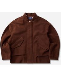 Levi's - S Tab Suede Bomber Jacket Toffee - Lyst