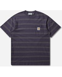 Carhartt - Men S Bert Pocket T-shirt Shady Purple (garment Dyed) - Lyst