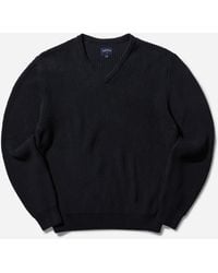 Noah - V-Neck Shaker Stitch Sweater - Lyst