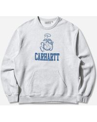 Carhartt - Pond Corps Sweatshirt Ash Heather - Lyst