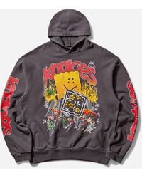 Kapital - Men S Swt Knit Hoodie (buster Peckish Rainbowy) Ink Black - Lyst