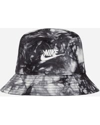 Nike - Apex Tie Dye Bucket Hat Black / Wolf Grey - Lyst