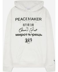 Oamc Peacemaker - S Languages Print Loose Fit Hoodie - Lyst