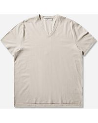 Our Legacy - Men S Gorge V-neck T-shirt Cream - Lyst
