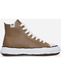 Maison Mihara Yasuhiro - Peterson 23 Og Sole Leather High Sneakers Brown - Lyst
