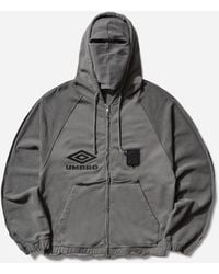 Umbro - Royal Arms Zip Masked Hoodie Smock - Lyst