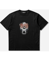 X-Large - Men S Skull In Flames T-shirt - Lyst