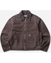 Carhartt - Men S Og Arcan Jacket Tobacco (destroy Wash) - Lyst