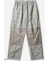 ROA - Men S Aaair Floweave Printed Check Elasticated Waistband Pants - Lyst