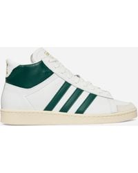 adidas - Jabbar Hi Sneakers Cloud White / Collegiate Green - Lyst
