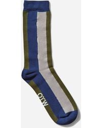 Vans - Otw Courtyard Socks Deep Cobalt / Grey / Green - Lyst