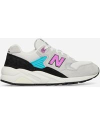 New Balance - 580 In Grey/white/pink Suede/mesh - Lyst