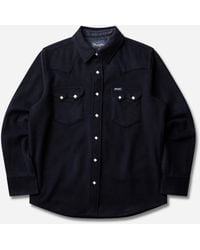 Wrangler - Bell Regular Wool Western Shirt Dark - Lyst
