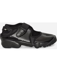Nike - Women S Air Rift Sandals Black / Metallic Silver - Lyst