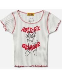 Hysteric Glamour - S Ivy Johnson Naughty Kitty T-Shirt - Lyst