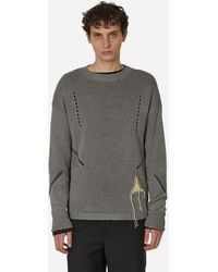 Roa - Hemp Crewneck Sweater Grey - Lyst