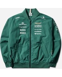 PUMA - Aston Martin Aramco F1 Team Replica Bomber Jacket Lux - Lyst
