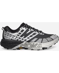 Hoka One One - Stealth / Tech Speedgoat 2 Sneakers / Stardust - Lyst