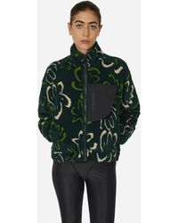 District Vision - Cropped Pile Fleece Jacket Bloom - Lyst