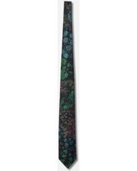 Dries Van Noten - Printed Silk Tie Petrol - Lyst
