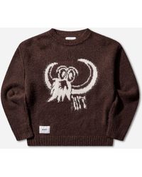 WTAPS - S Bvo Crewneck Sweater Burgundy - Lyst