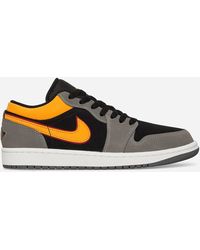 Nike - Air Jordan 1 Low Se Sneakers Black / Light Graphite / Vivid Orange - Lyst