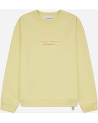 Oamc Peacemaker - Men S Landart 02 Print Loose Fit Crewneck Sweatshirt Light - Lyst